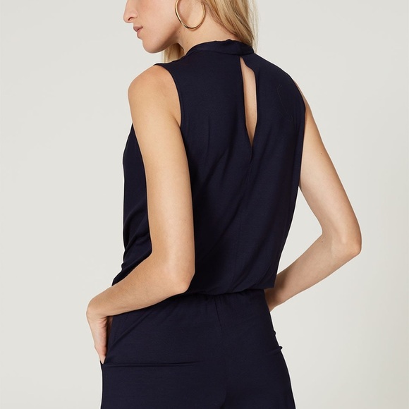 Trina Turk Blue Giselle Romper - Picture 4 of 9